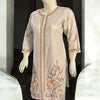 Light Grey Embroidered Ladies suit with Embrioded trouser (2 pc)