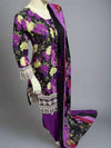 Magenta Cotton Suit with Chiffon Printed Duppata