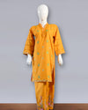 Sunshine Glow – Mustard Cotton Embroidered 2PC Summer Suit