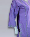 2 PC OUTFIT SILVER TILLA WORK FRONT PLUS TROUSER