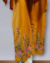 Sunshine Glow – Mustard Cotton Embroidered 2PC Summer Suit