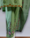 Fresh Pistachio – Cotton Embroidered 3PC Summer Suit