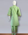 Fresh Pistachio – Cotton Embroidered 3PC Summer Suit